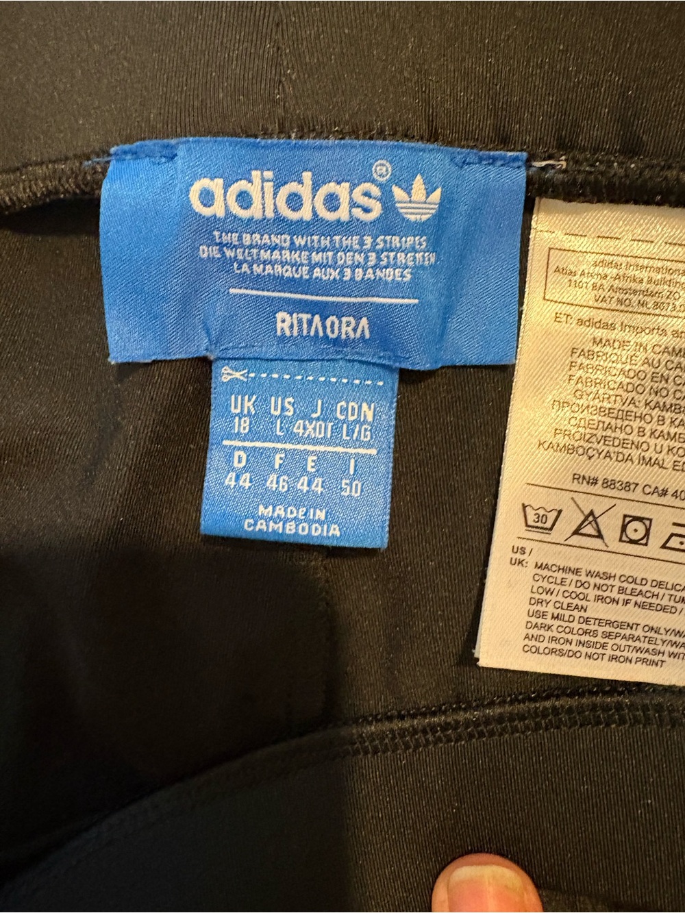 Adidas x Rita Ora Banned Multicolor Leggings Athleisure Yoga Running Active - Picture 7 of 12
